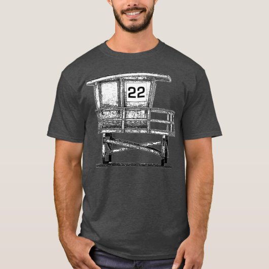 Lifeguard tower 22 Premium T-shirt (Voorkant)