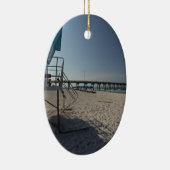 Lifeguard Tower bij Panama City Beach Pier Keramisch Ornament (Rechts)