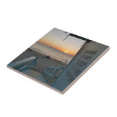 Lifeguard Tower bij Sunset Tegeltje (Zijkant)