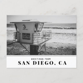 Lifeguard Tower bij Torrey Pines Beach San Diego Briefkaart