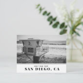 Lifeguard Tower bij Torrey Pines Beach San Diego Briefkaart (Staand voorkant)