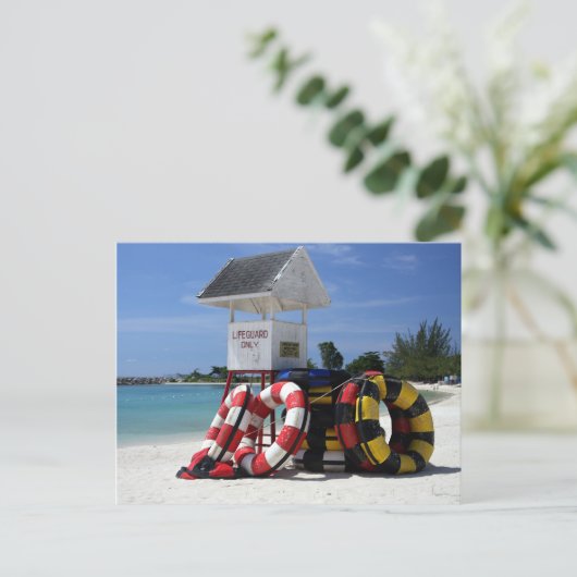 Lifeguard Tower Briefkaart (Staand voorkant)