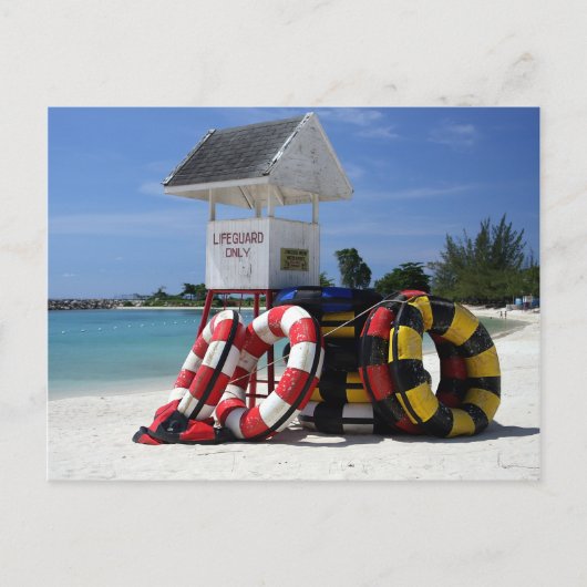 Lifeguard Tower Briefkaart (Voorkant)