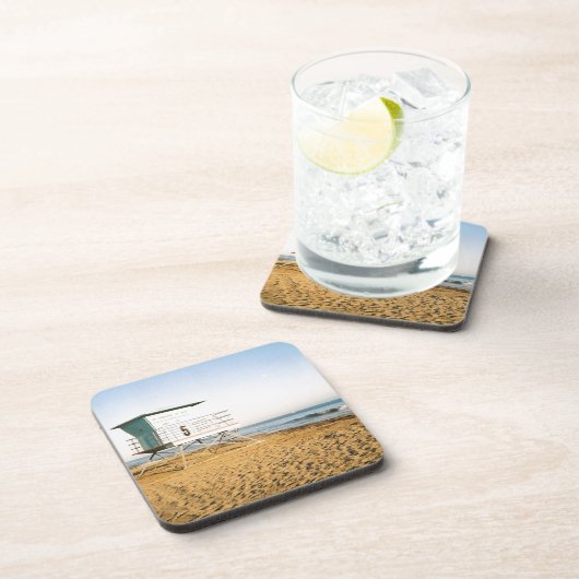 Lifeguard Tower in Santa Cruz Bier Onderzetter (Rechterzijde)