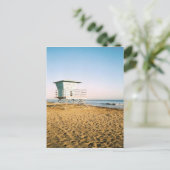 Lifeguard Tower in Santa Cruz Briefkaart (Staand voorkant)