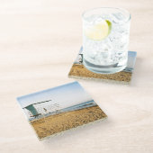 Lifeguard Tower in Santa Cruz Glazen Onderzetter (Schuin)