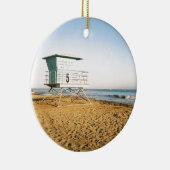 Lifeguard Tower in Santa Cruz Keramisch Ornament (Rechts)