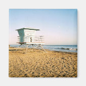 Lifeguard Tower in Santa Cruz Magneet (Voorkant)