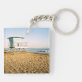 Lifeguard Tower in Santa Cruz Sleutelhanger (Achterkant)
