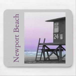 Lifeguard Tower Newport Beach Mousepad Muismat