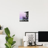 Lifeguard Tower Newport Beach Print (Thuiskantoor)