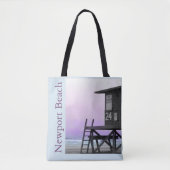 Lifeguard Tower Newport Beach Tote Bag (Voorkant)