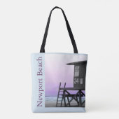 Lifeguard Tower Newport Beach Tote Bag (Achterkant)