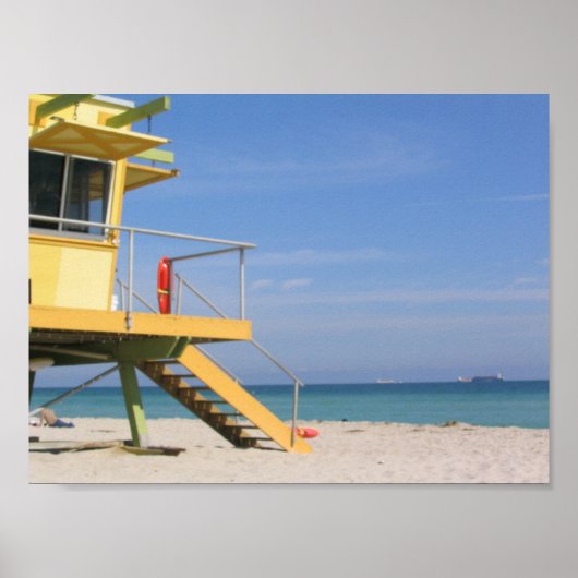 Lifeguard Tower Poster (Voorkant)