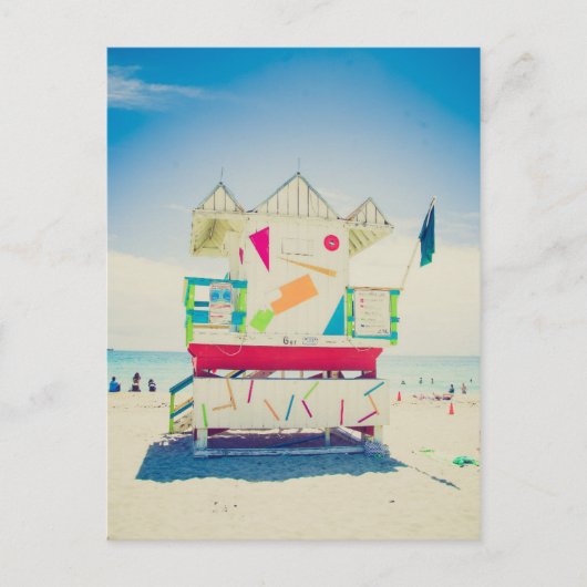Lifeguard Tower | Zuid-Beach, Miami Briefkaart (Voorkant)