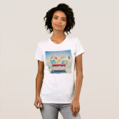Lifeguard Tower | Zuid-Beach, Miami T-shirt (Voorkant volledig)