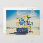 Lifeguard Tower | Zuidstrand, Miami, Fl Briefkaart (Voorkant / Achterkant)