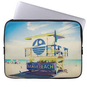 Lifeguard Tower Zuidstrand, Miami, Fl Laptop Sleeve