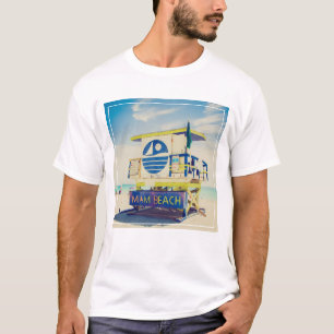 Lifeguard Tower Zuidstrand, Miami, Fl T-shirt