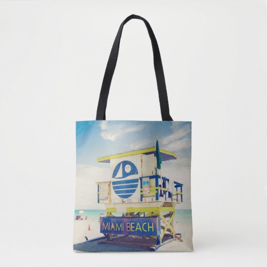 Lifeguard Tower | Zuidstrand, Miami, Fl Tote Bag (Voorkant)