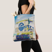 Lifeguard Tower | Zuidstrand, Miami, Fl Tote Bag (Dichtbij)