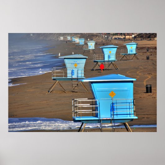 Lifeguard Towers Poster (Voorkant)