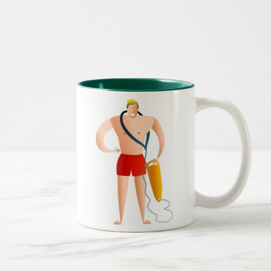 Lifeguard Tweekleurige Koffiemok (Rechts)