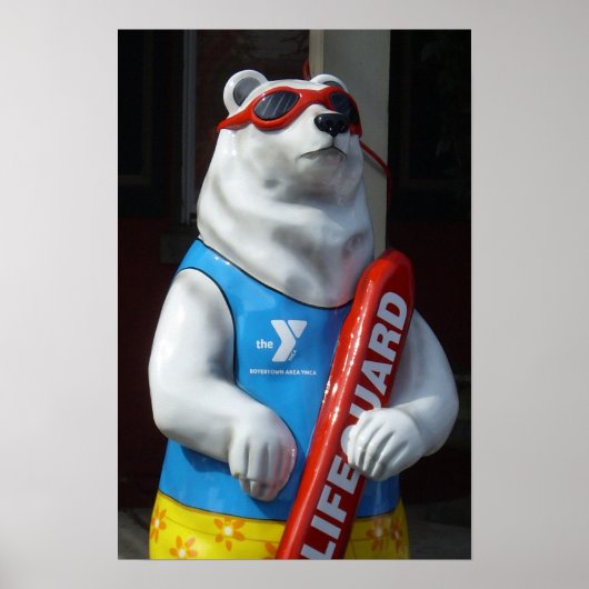 Lifeguard White Beer Poster (Voorkant)