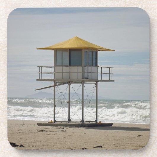 Lifeguards Hut Bier Onderzetter (Voorkant)