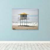 Lifeguards Hut Canvas Afdruk (Insitu (Houten vloer))