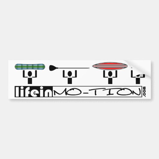LifeinMotion_Bumpersticker Bumpersticker (Voorkant)