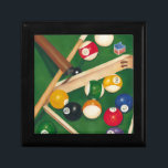 Lifelike Billiards Table met Balls en Chalk Cadeaudoosje<br><div class="desc">Rack ze met dit spectaculaire schilderij van een billiardtafel van Jennifer Goldberger. De ballen zien er nieuw uit, het vilt ziet er immaculair uit en de krijt is al aangebracht op de richtsnoerstokken. Hang dit in je huis, of geef het aan een vriend of geliefde die van een spel van...</div>