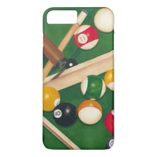 Lifelike Billiards Table met Balls en Chalk iPhone 8/7 Plus Hoesje