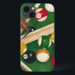 Lifelike Billiards Table met Balls en Chalk iPhone 13 Hoesje<br><div class="desc">Rack ze met dit spectaculaire schilderij van een billiardtafel van Jennifer Goldberger. De ballen zien er nieuw uit, het vilt ziet er immaculair uit en de krijt is al aangebracht op de richtsnoerstokken. Hang dit in je huis, of geef het aan een vriend of geliefde die van een spel van...</div>