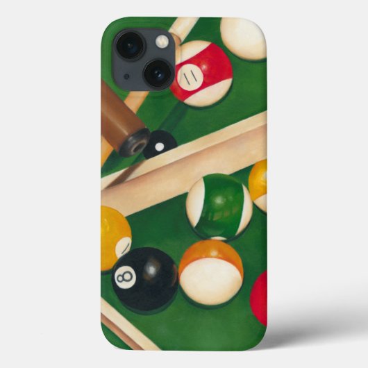 Lifelike Billiards Table met Balls en Chalk Case-Mate iPhone Case (Achterkant)