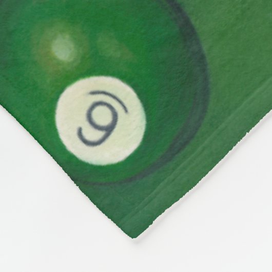 Lifelike Billiards Table met Balls en Chalk Fleece Deken (Hoek)