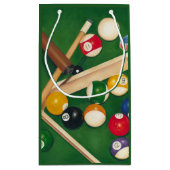 Lifelike Billiards Table met Balls en Chalk Klein Cadeauzakje (Achterkant)