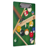 Lifelike Billiards Table met Balls en Chalk Klembord (Rechts)