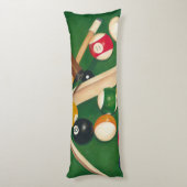 Lifelike Billiards Table met Balls en Chalk Lichaamskussen (Achterkant (Verticaal))
