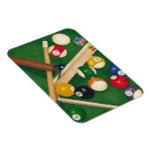 Lifelike Billiards Table met Balls en Chalk Magneet (Rechterzijde)