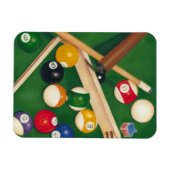 Lifelike Billiards Table met Balls en Chalk Magneet (Horizontaal)