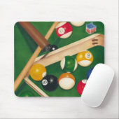 Lifelike Billiards Table met Balls en Chalk Muismat (Met muis)