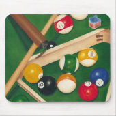 Lifelike Billiards Table met Balls en Chalk Muismat (Voorkant)