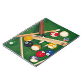 Lifelike Billiards Table met Balls en Chalk Notitieboek (Linkerzijde)