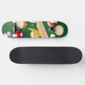 Lifelike Billiards Table met Balls en Chalk Persoonlijk Skateboard (Horizontaal)