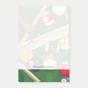 Lifelike Billiards Table met Balls en Chalk Post-it® Notes