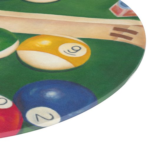 Lifelike Billiards Table met Balls en Chalk Snijplank (Hoek)