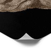 lifelike potloodtekening schattige ezel poster (Hoek)