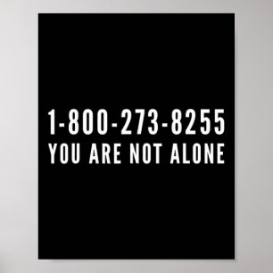 Lifeline 1-800-273-8255 Hulp bij zelfmoord Poster
