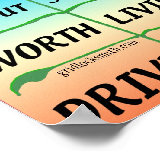 LifeNietFair-DriveVeilig! Poster (Hoek)